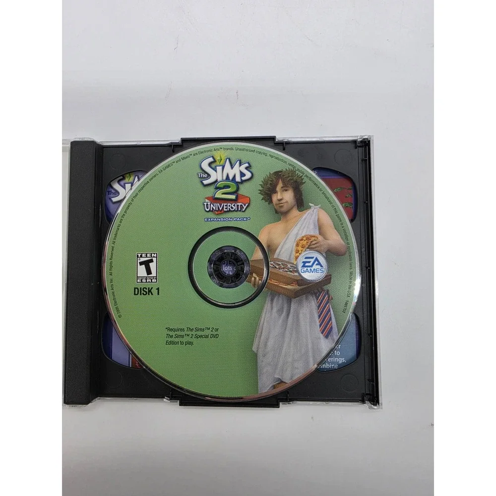 The Sims 2 University Expansion Pack PC Game EA Maxis 2-Disc Set Jewel Case